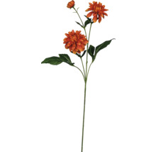 Umělá květina jiřina 72 cm oranžová