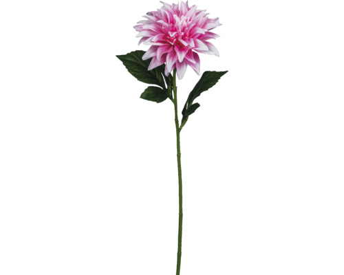 Umělá květina jiřina 53 cm růžová