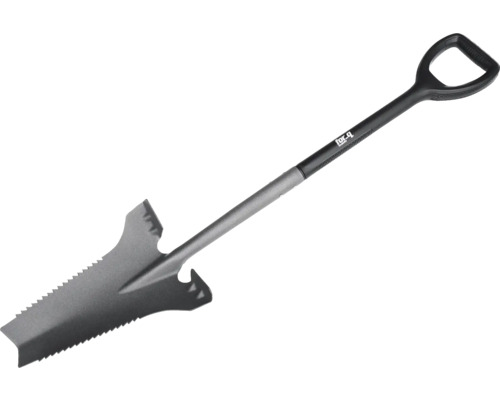 Zahradní rýč se zuby pily