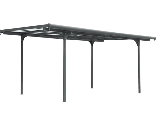 Volně stojící zastřešení terasy s průhlednou střechou