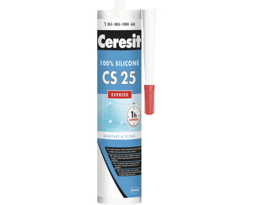 Sanitární silikon Ceresit CS 25 Express bílá 280 ml