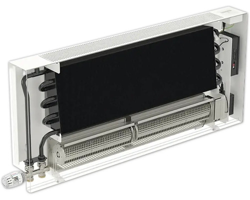 Průřez radiátoru s vnitřními částmi