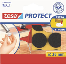 Tesa Protect Kluzáky z plsti, průměr 26 milimetrů, 9 kusů, pro ochranu nábytku a podlah