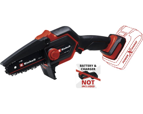 Akumulátorová řetězová pila Einhell s délkou řezu 15 cm, baterie a nabíječka nejsou součástí dodávky