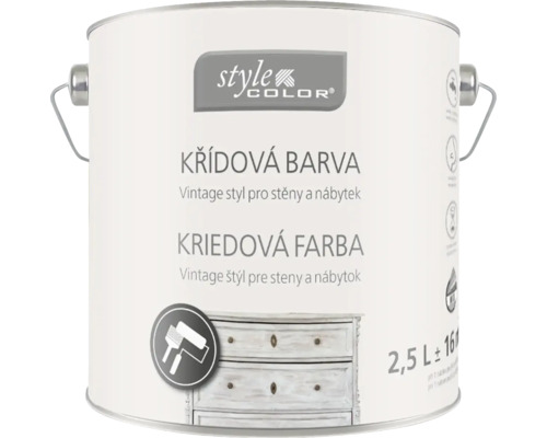 StyleColor Křídová barva 2,5 l bílá