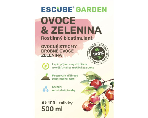 Rostlinný biostimulant ESCUBE GARDEN Ovoce a zelenina 500 ml