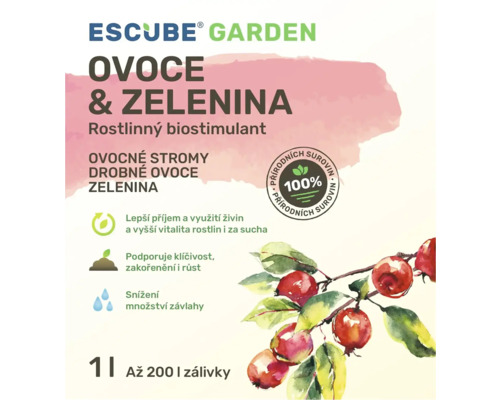 Rostlinný biostimulant ESCUBE GARDEN Ovoce a zelenina 1000 ml