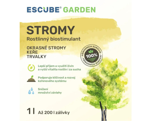 Rostlinný biostimulant ESCUBE GARDEN Stromy 1000 ml