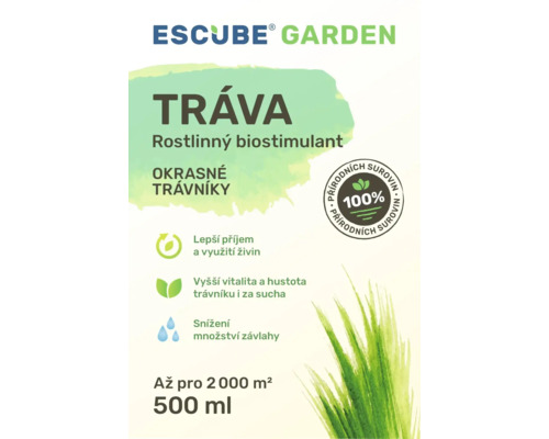 Rostlinný biostimulant ESCUBE GARDEN Tráva 500 ml