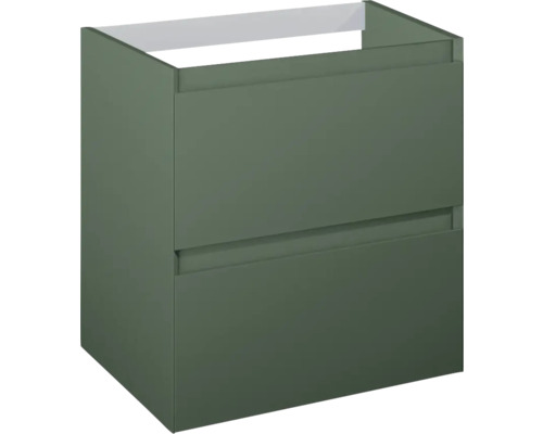 Skříňka pod umyvadlo Jungborn DECEM forrest zelená 600 x 635 x 458 mm 168997 Skříňka pod umyvadlo se dvěma zásuvkami