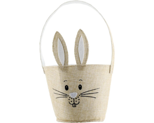 Velikonoční košík s motivem zajíčka a držadlem
