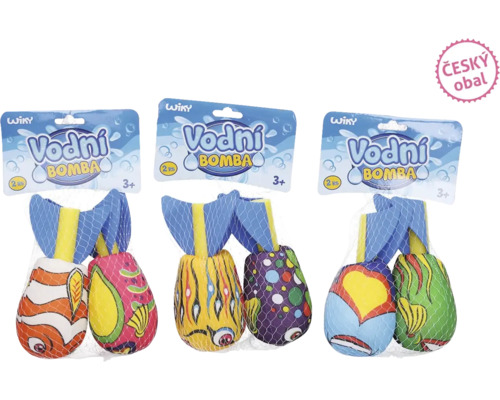 Bomby vodní 17 cm set 2 ks, různé druhy