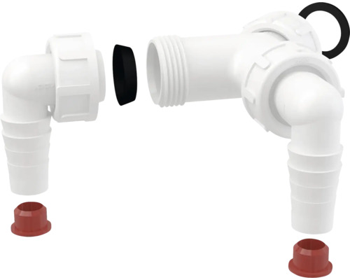 Koncový prvek veporit bílá VP-P148 Instalační sada pro vodovodní kohoutek, rohový díl a T-kus