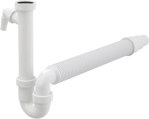 Plastový sifon k umyvadlu veporit 1 1/2" bílá VP83-DN50/40