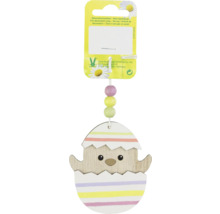 Závěsná dekorace kuře ve vejci ze dřeva