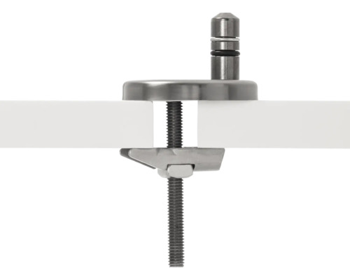 Držák na skleněnou desku stolu