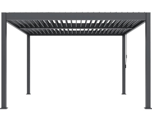 Šedá hliníková pergola do zahrady