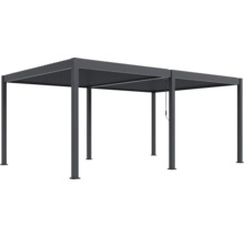 Pergola z kovu s lamelovou střechou