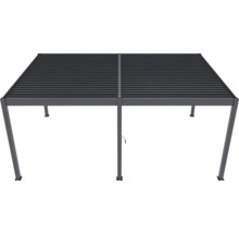 Volně stojící pergola s lamelovou střechou pro venkovní použití