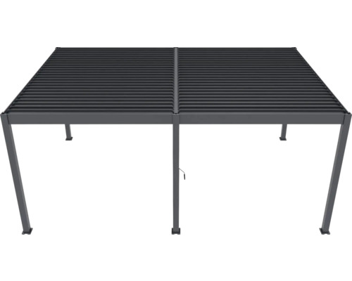 Volně stojící pergola s lamelovou střechou pro venkovní použití