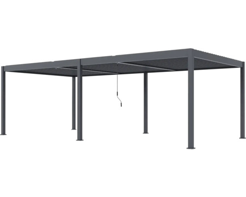 Volně stojící pergola s nastavitelnými lamelami pro venkovní použití