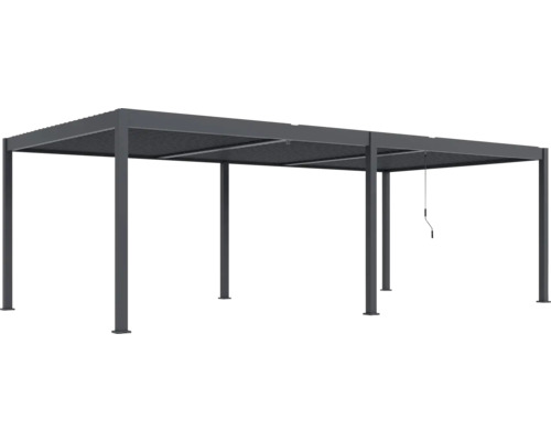 Volně stojící hliníková terasa se lamelovou střechou