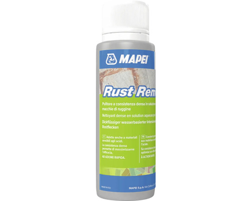 Odstraňovač rzi Mapei Ultracare Rust Remover 125 ml Odstraňovač rzi MAPEI v lahvi