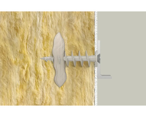 Upevnění hmoždinky do sádrokartonu ve stěně s izolační vatou