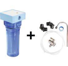 Pouzdro vodního filtru s instalačním materiálem