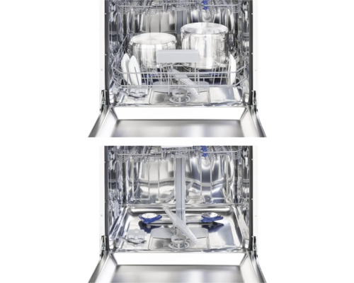 Vnitřní pohled na myčku s nádobím