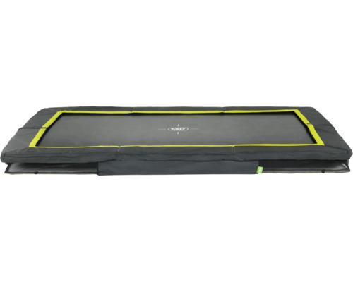 Obdélníková trampolína s ochrannou sítí a polstrováním rámu