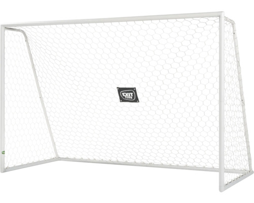 Fotbalová branka se sítí a logem Exit Toys