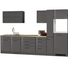 Kompletní kuchyně s dřezem, pracovní deskou a skříňkami