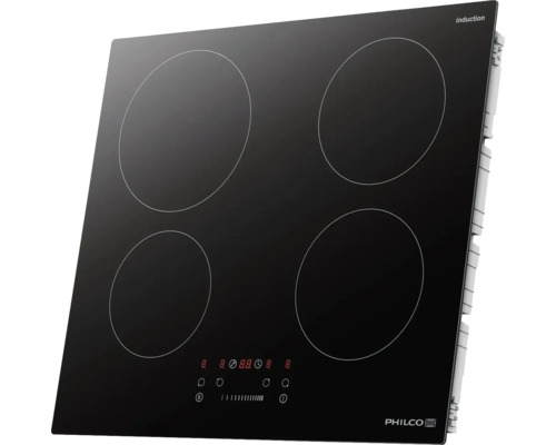 Černá indukční varná deska Philco se čtyřmi varnými zónami