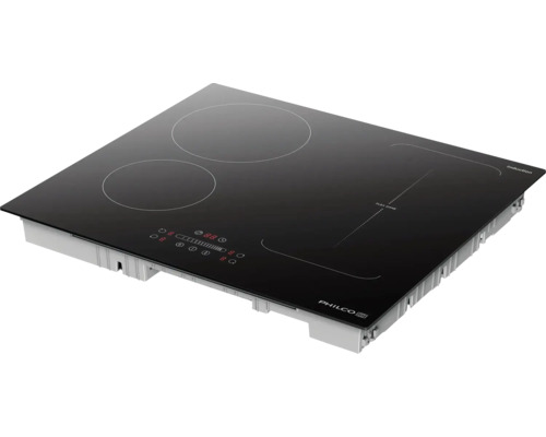Černá indukční varná deska Philco se čtyřmi varnými zónami a ovládacím panelem