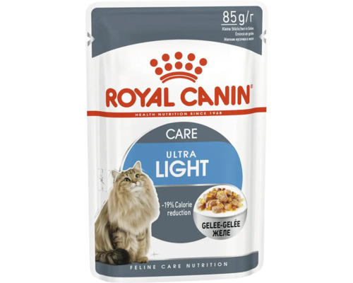 Kapsička pro kočky Royal Canin Ultra Light wet in jelly 85 g Krmivo pro kočky Royal Canin Ultra Light v 85gramovém sáčku