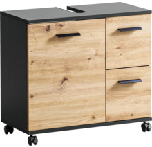 Skříňka pod umyvadlo se zásuvkami a kolečky