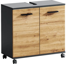 Spodní skříňka se dvěma dvířky, úchyty a kolečky