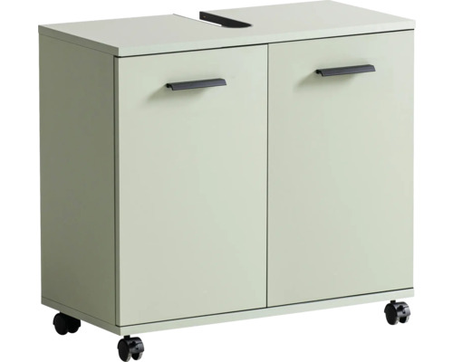 Skříňka pod umyvadlo se dvěma dvířky a kolečky