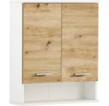 Závěsná skříňka se dvěma dvířky a otevřenou přihrádkou