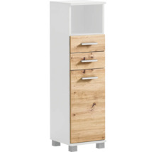 Vysoká skříňka se třemi zásuvkami a otevřenou přihrádkou