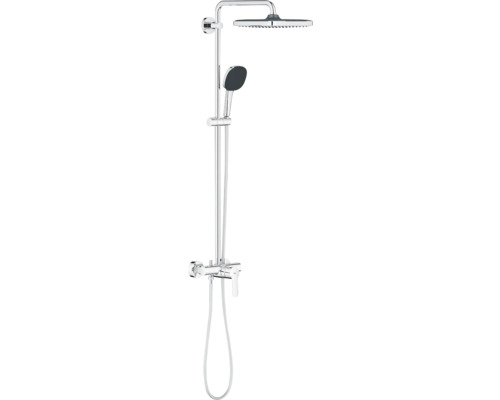 Sprchový systém s pákovou baterií GROHE Vitalio Comfort chrom lesk 26985001 Sprchový systém s hlavovou a ruční sprchou