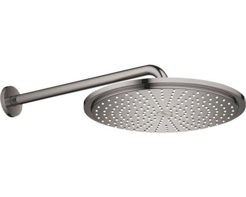Kulatá hlavová sprcha se sprchovým ramenem pro montáž na stěnu