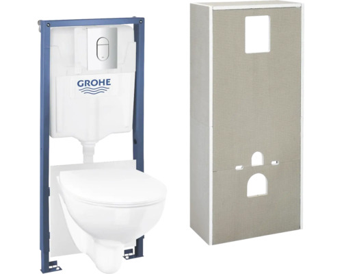 Závěsné WC set GROHE Solido Bau Ceramic vč. WC prkénka 36531000