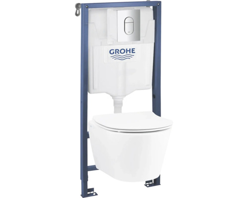 Závěsné WC set GROHE Solido Serel Ceramic bez splachovacího kruhu vč. WC prkénka 101046SH0H