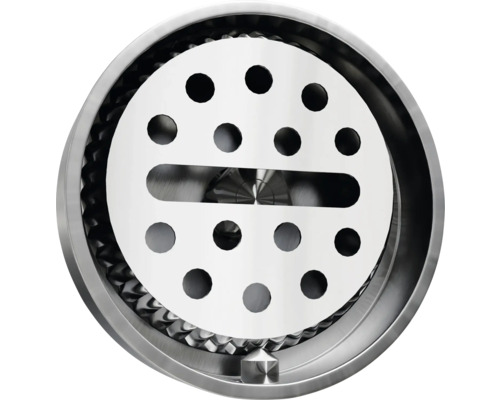 Kovová podlahová vpust s děrovaným vzorem