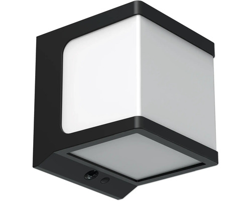 Kubické venkovní nástěnné svítidlo s pohybovým senzorem