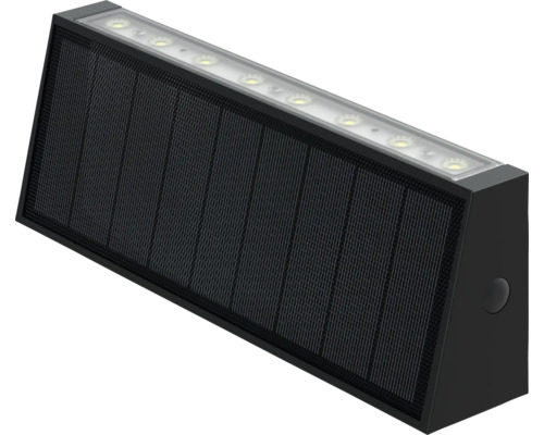 Černé solární svítidlo s LED žárovkami