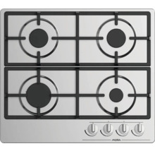 Plynová varná deska Mora se čtyřmi hořáky a ovládacími knoflíky