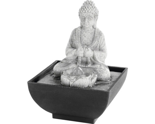 Zahradní fontána buddha polyresinová 13 x 13 x 18 cm